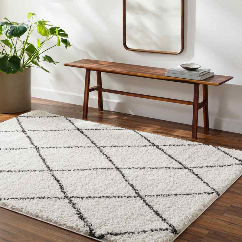 Erineo Modern Cream/Medium Gray Area Rug
