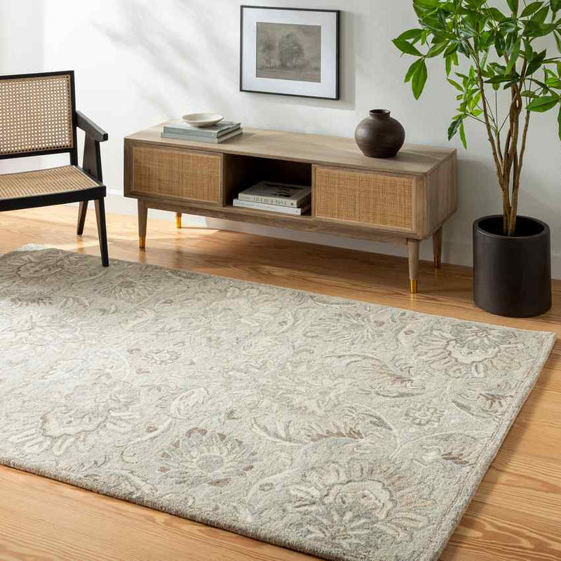 Lyon Traditional Pale Blue Area Rug