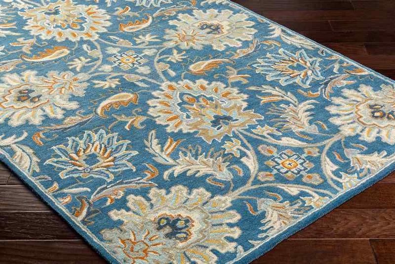 Lyon Traditional Denim Area Rug