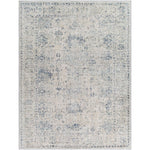 Arran Traditional Denim Washable Area Rug