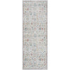 Katharyn Traditional Pale Blue Washable Area Rug