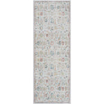Katharyn Traditional Pale Blue Washable Area Rug