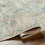 Maritsa Traditional Dusty Sage Washable Area Rug