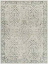 Andera Traditional Dark Moss Washable Area Rug