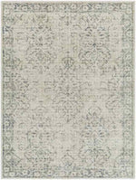 Andera Traditional Dark Moss Washable Area Rug