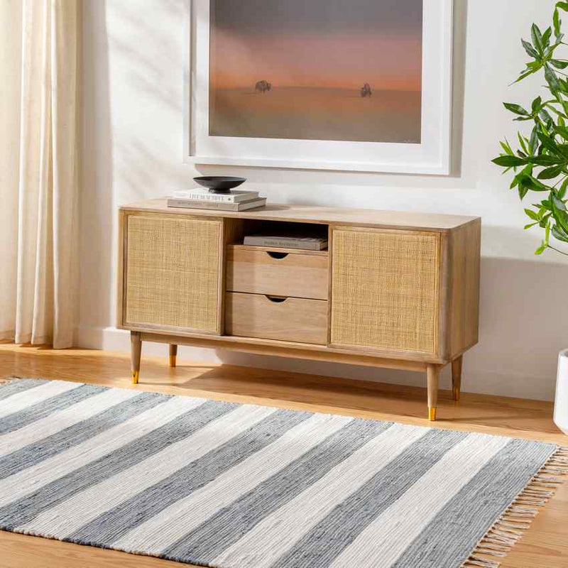 Kirby Modern Denim Area Rug
