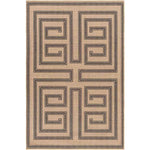 Drayton Global Tan/Charcoal Washable Area Rug