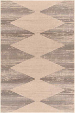 Kristianne Global Tan/Dark Gray Washable Area Rug