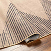 Kristianne Global Tan/Dark Gray Washable Area Rug