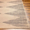 Kristianne Global Tan/Dark Gray Washable Area Rug