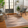 Kristianne Global Tan/Dark Gray Washable Area Rug