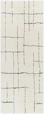 Alexsis Modern Ivory/Black Area Rug