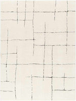 Alexsis Modern Ivory/Black Area Rug