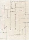 Sheritta Modern Ivory/Black Area Rug