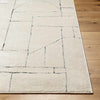 Sheritta Modern Ivory/Black Area Rug