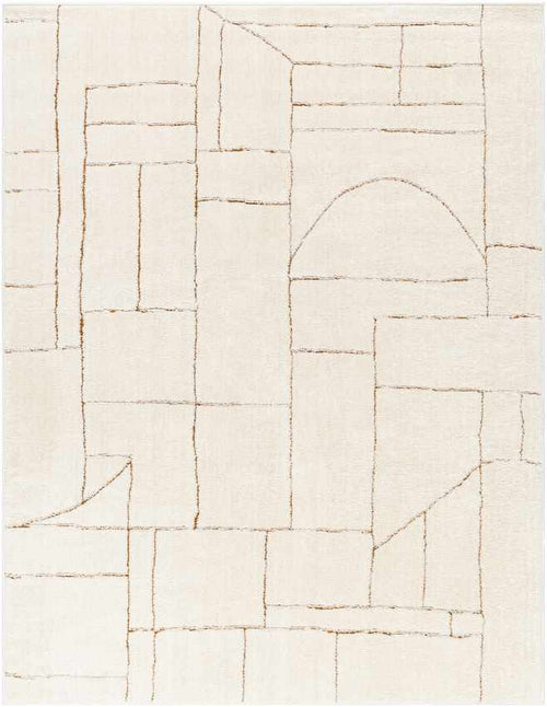 Sheritta Modern Ivory/Brown Area Rug