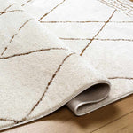 Josue Modern Ivory/Brown Area Rug