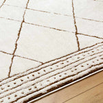 Josue Modern Ivory/Brown Area Rug