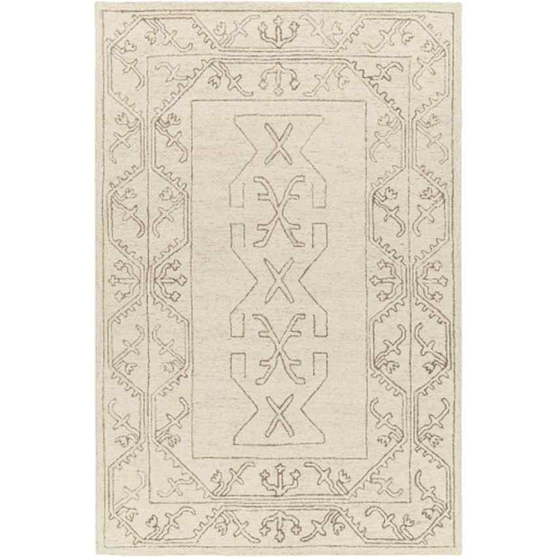 Mandeep Modern Light Beige/Medium Brown Area Rug