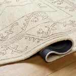 Mandeep Modern Light Beige/Medium Brown Area Rug