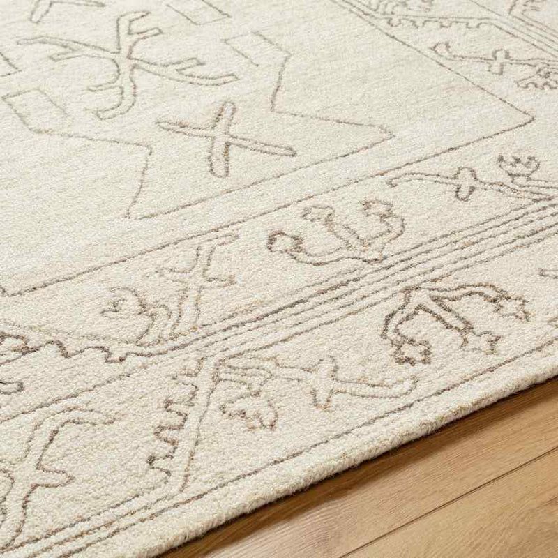 Mandeep Modern Light Beige/Medium Brown Area Rug