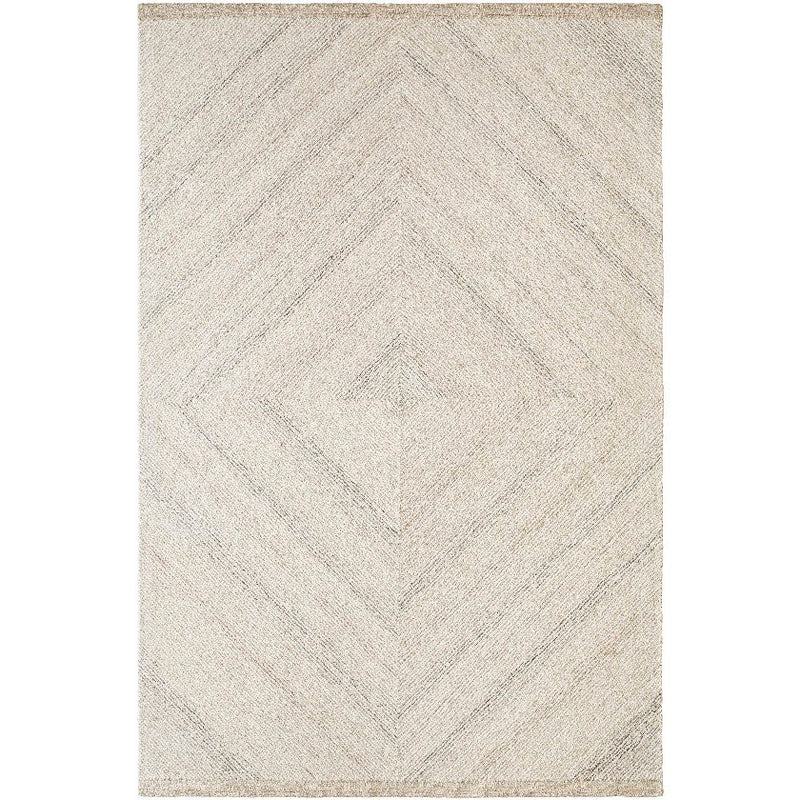Montel Modern Ivory/Medium Brown Area Rug