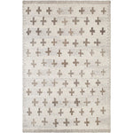 Kashena Modern Ivory/Medium Brown Area Rug