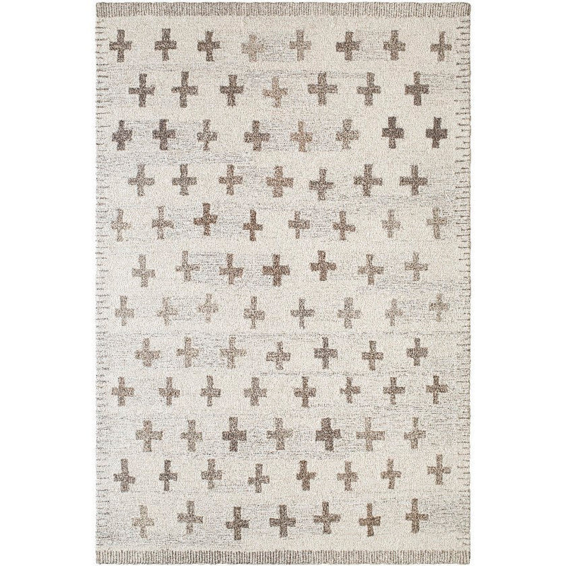 Kashena Modern Ivory/Medium Brown Area Rug
