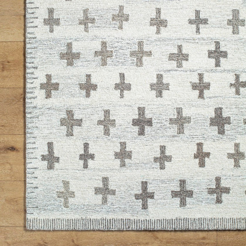 Kashena Modern Ivory/Medium Brown Area Rug