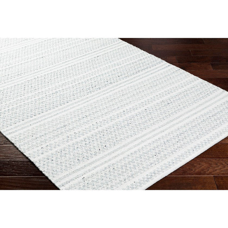 Precious Solid and Border Cream/Black Area Rug