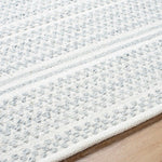 Precious Solid and Border Cream/Black Area Rug