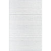 Precious Solid and Border Cream/Charcoal Area Rug