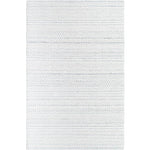Precious Solid and Border Cream/Charcoal Area Rug