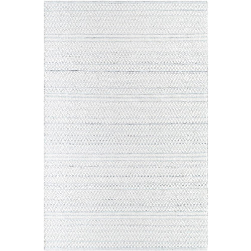 Precious Solid and Border Cream/Charcoal Area Rug