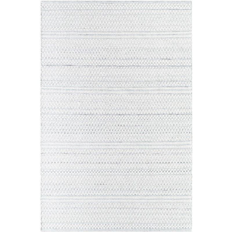 Precious Solid and Border Cream/Charcoal Area Rug