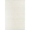 Precious Solid and Border Cream/Light Slate Area Rug