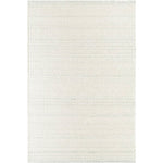 Precious Solid and Border Cream/Light Slate Area Rug