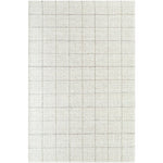 Ishaq Solid and Border Ivory Area Rug