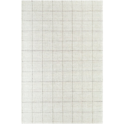 Ishaq Solid and Border Ivory Area Rug