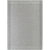 Janmichael Solid and Border Gray/Black Area Rug