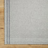 Janmichael Solid and Border Gray/Black Area Rug