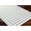 Jamaris Solid and Border Ivory Area Rug
