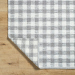 Jamaris Solid and Border Ivory Area Rug