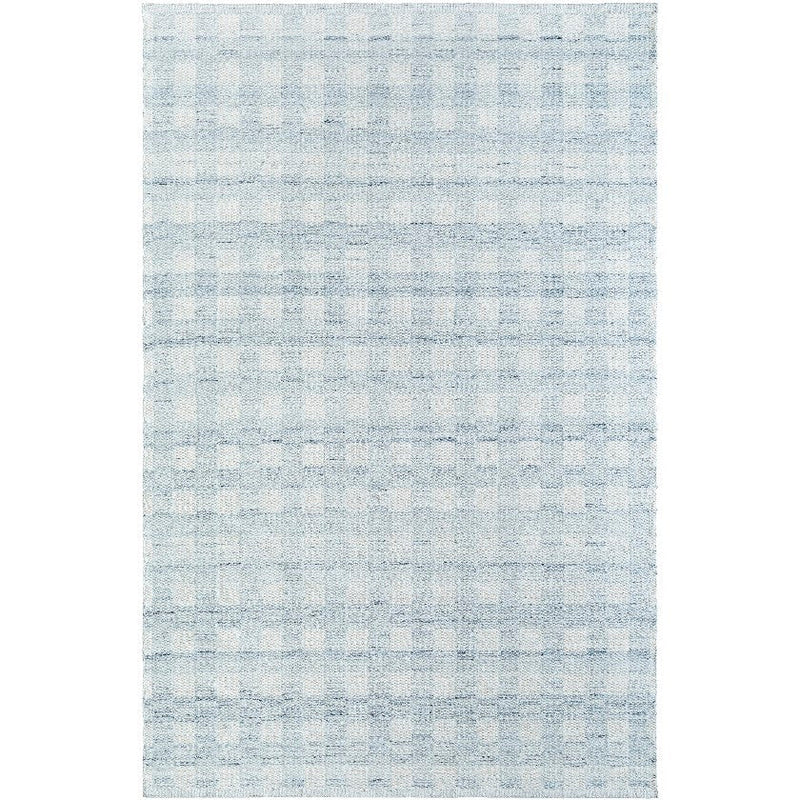 Jamaris Solid and Border Light Slate Area Rug