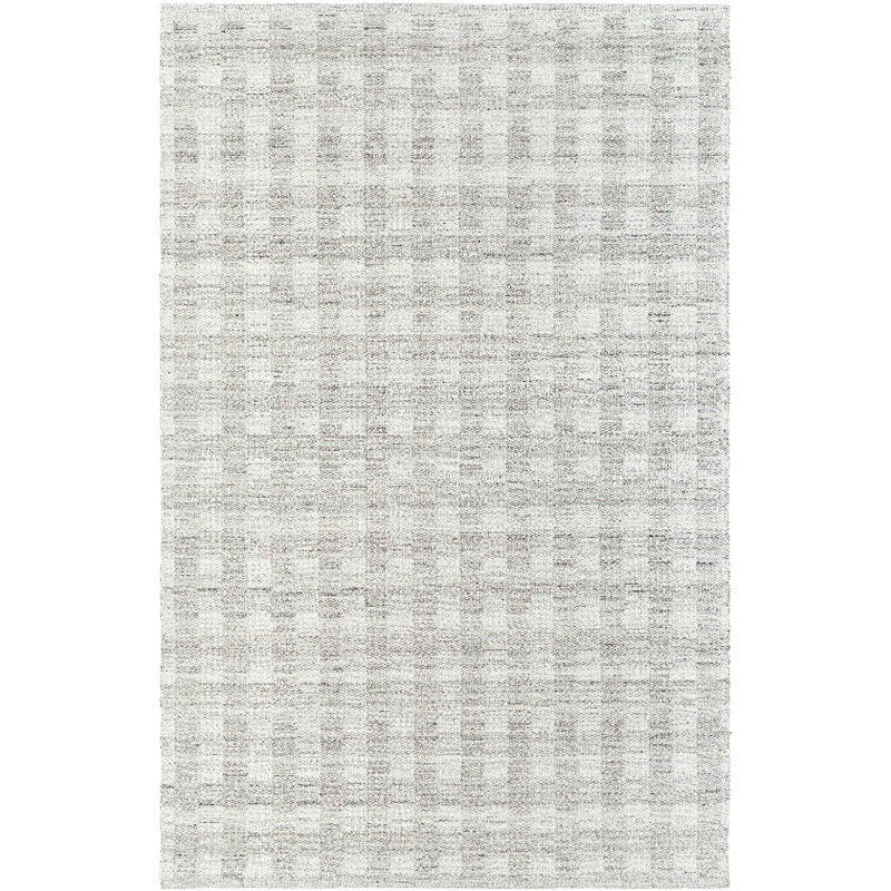 Jamaris Solid and Border Medium Brown Area Rug