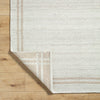 Janmichael Solid and Border Ivory Area Rug