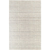 Ishaq Solid and Border Ash Area Rug