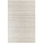 Ishaq Solid and Border Ash Area Rug