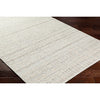 Ishaq Solid and Border Ash Area Rug