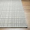 Ishaq Solid and Border Light Grey Area Rug